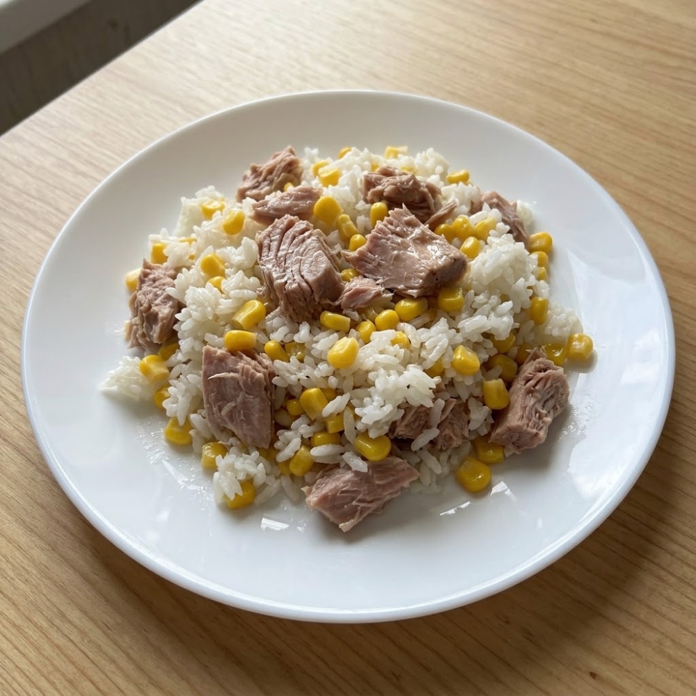 Рис с тунцом и кукурузой