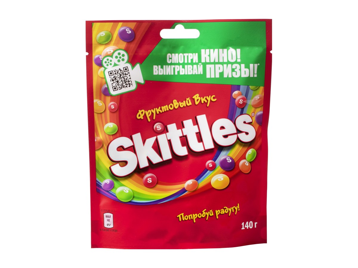 Драже Скитлс Фруктовый вкус 140гр
