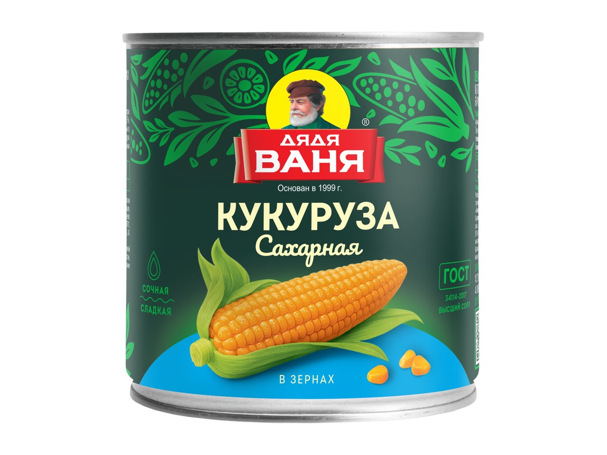 Кукуруза Дядя Ваня 425мл сладкая ж/б