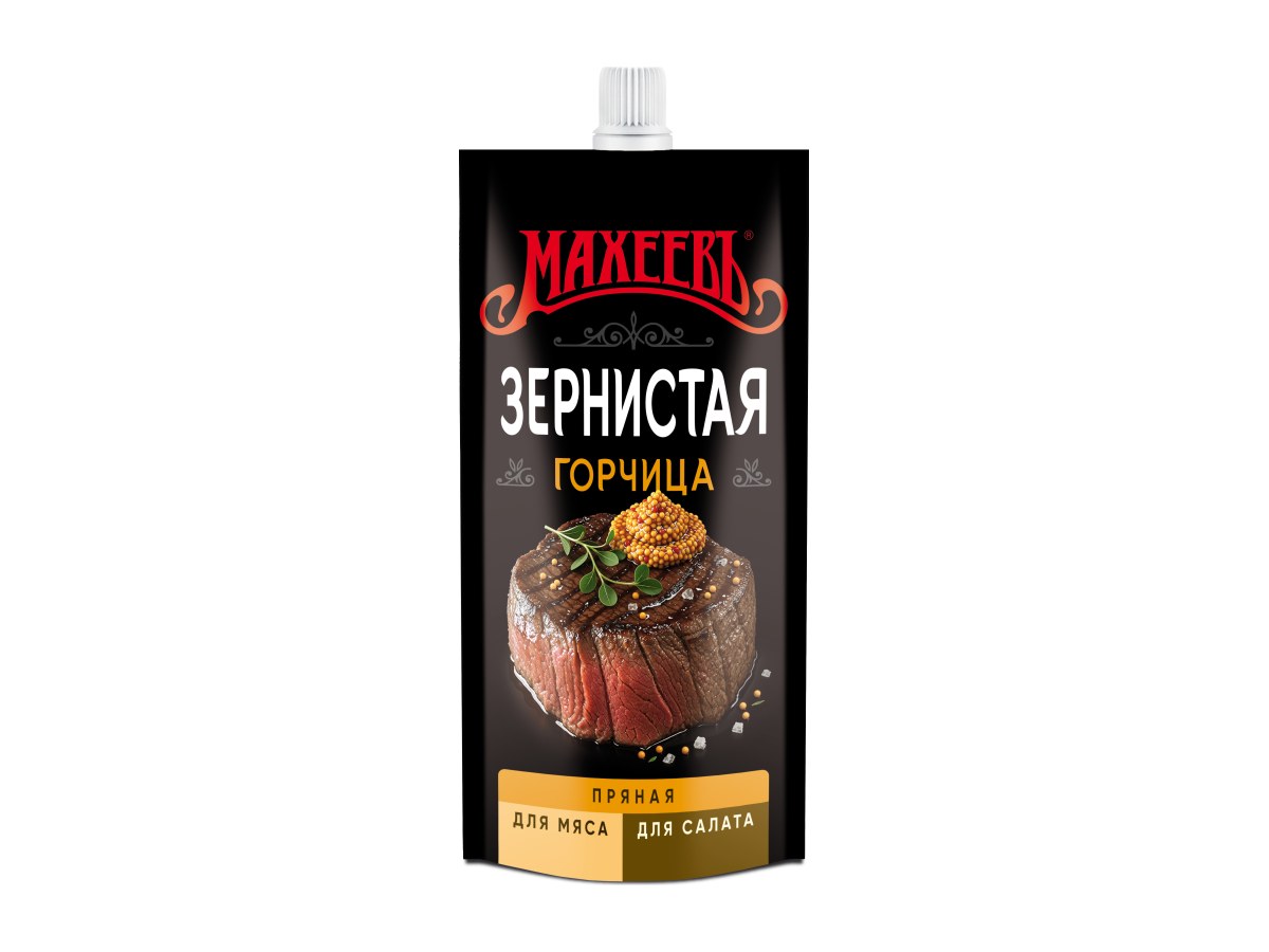 Горчица Зернистая Махеевъ 140г