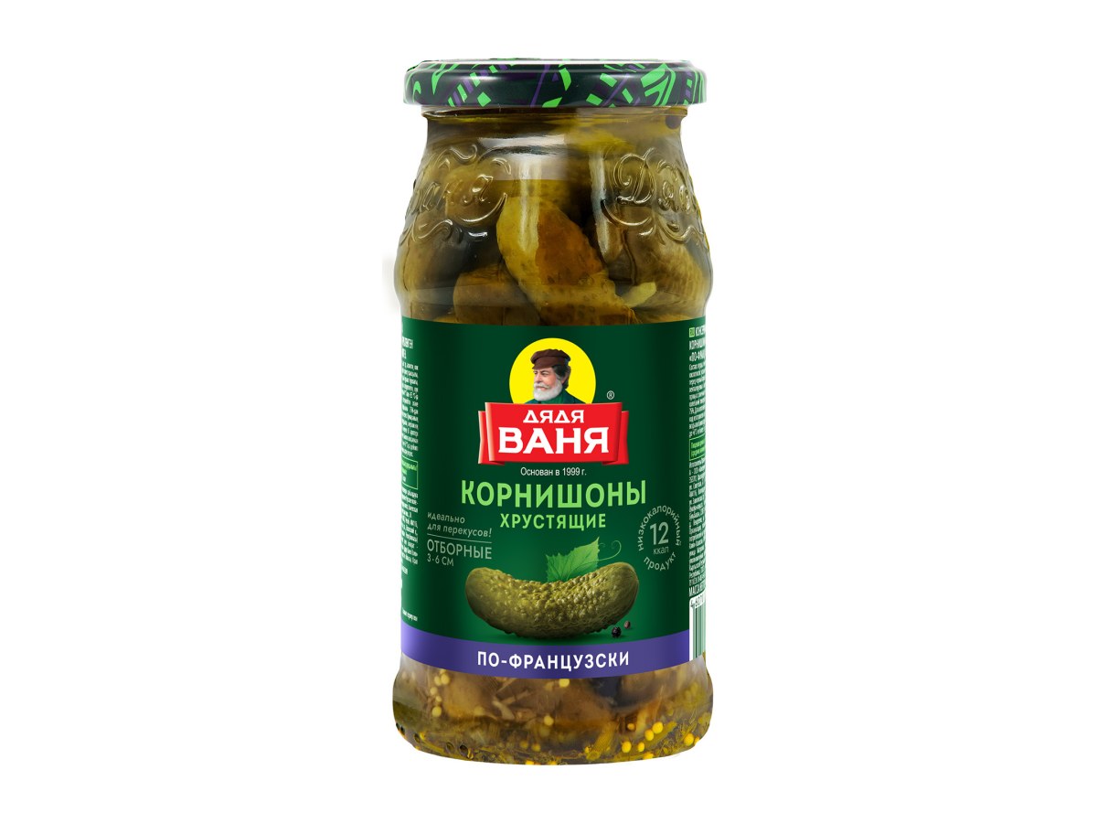Огурцы Дядя Ваня 460г Корнишоны по-французски