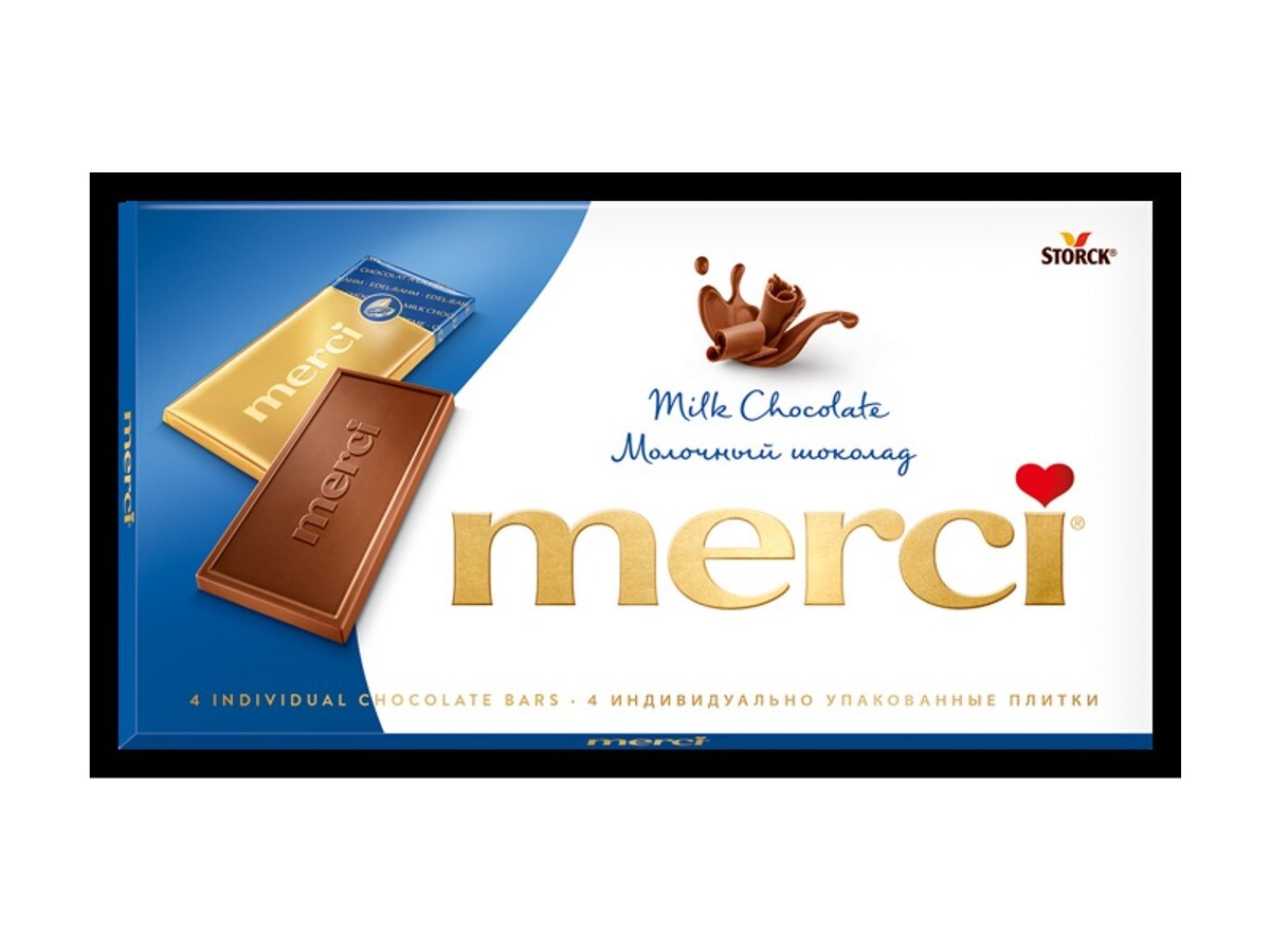 Шоколад молочный Мерси 100гр