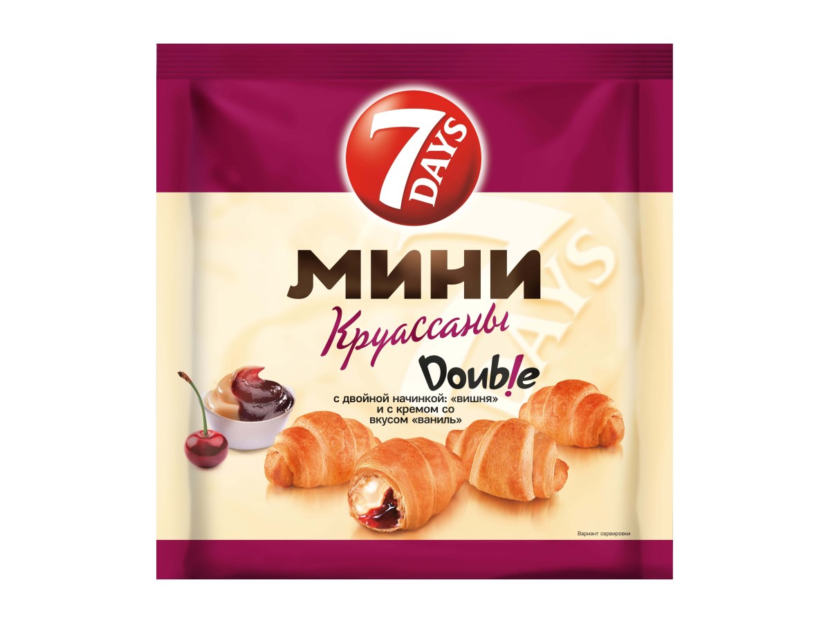 Мини Круассаны 7DAYS Вишня Ваниль 265гр