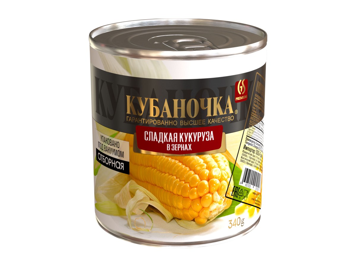 Кукуруза сахарная Кубаночка ж/б 400гр