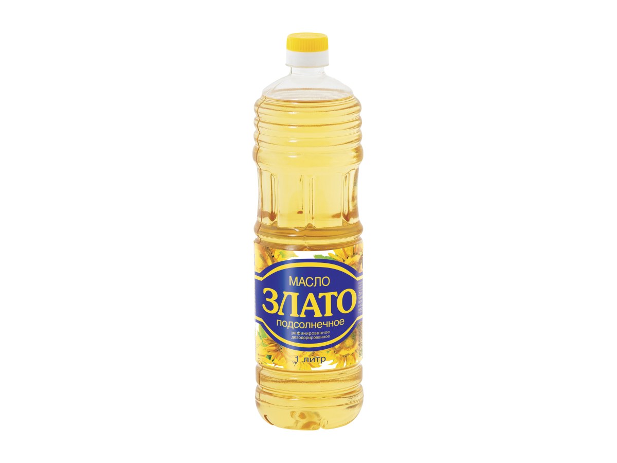 Масло Злато 1л подсолнечное рафинир (1)