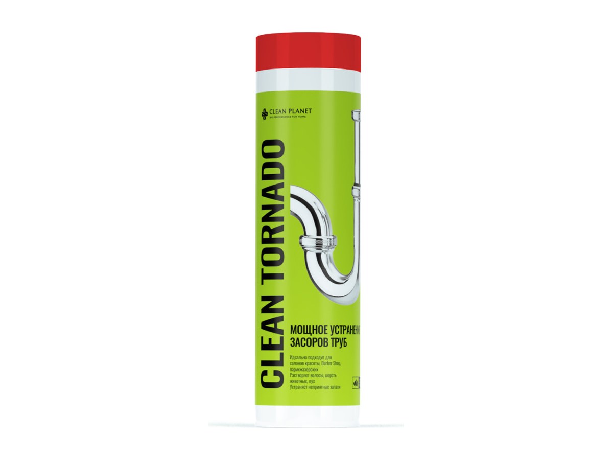 Средство для удаления засоров в трубах Clean Tornado