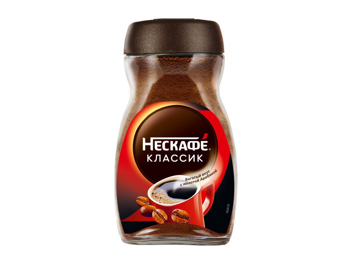 Нескафе Классик Кофе натуральный растворимый банка 95гр