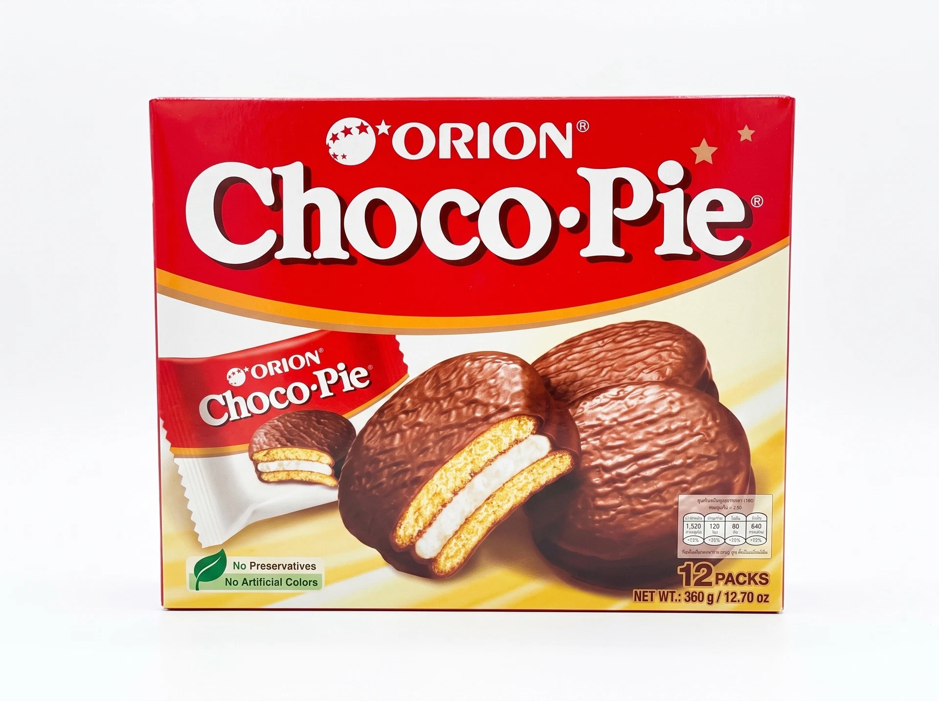 Пирожное Orion Choco Pie Original, 12 шт., 360 г