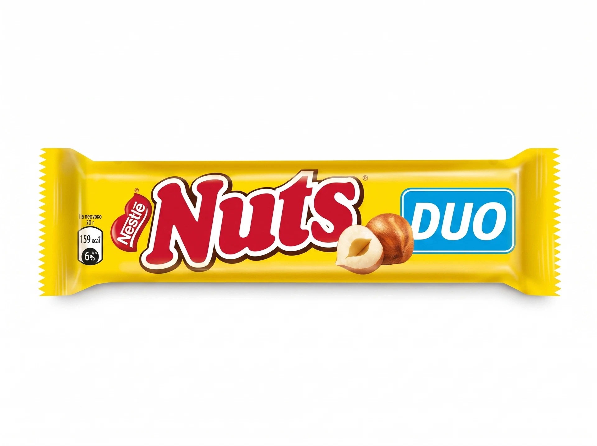 Батончик Nuts Duo с фундуком, 66 г
