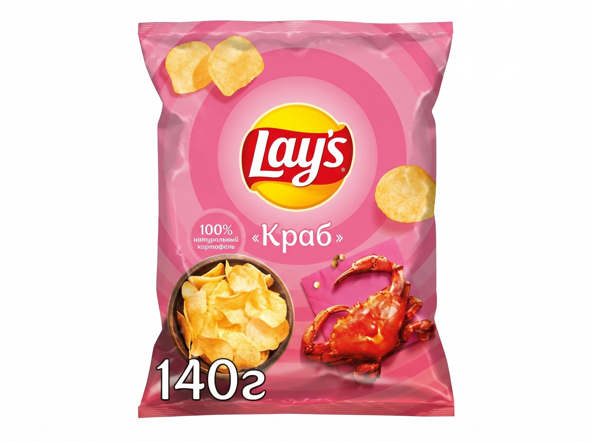 Чипсы Lay's со вкусом краба, 140 г