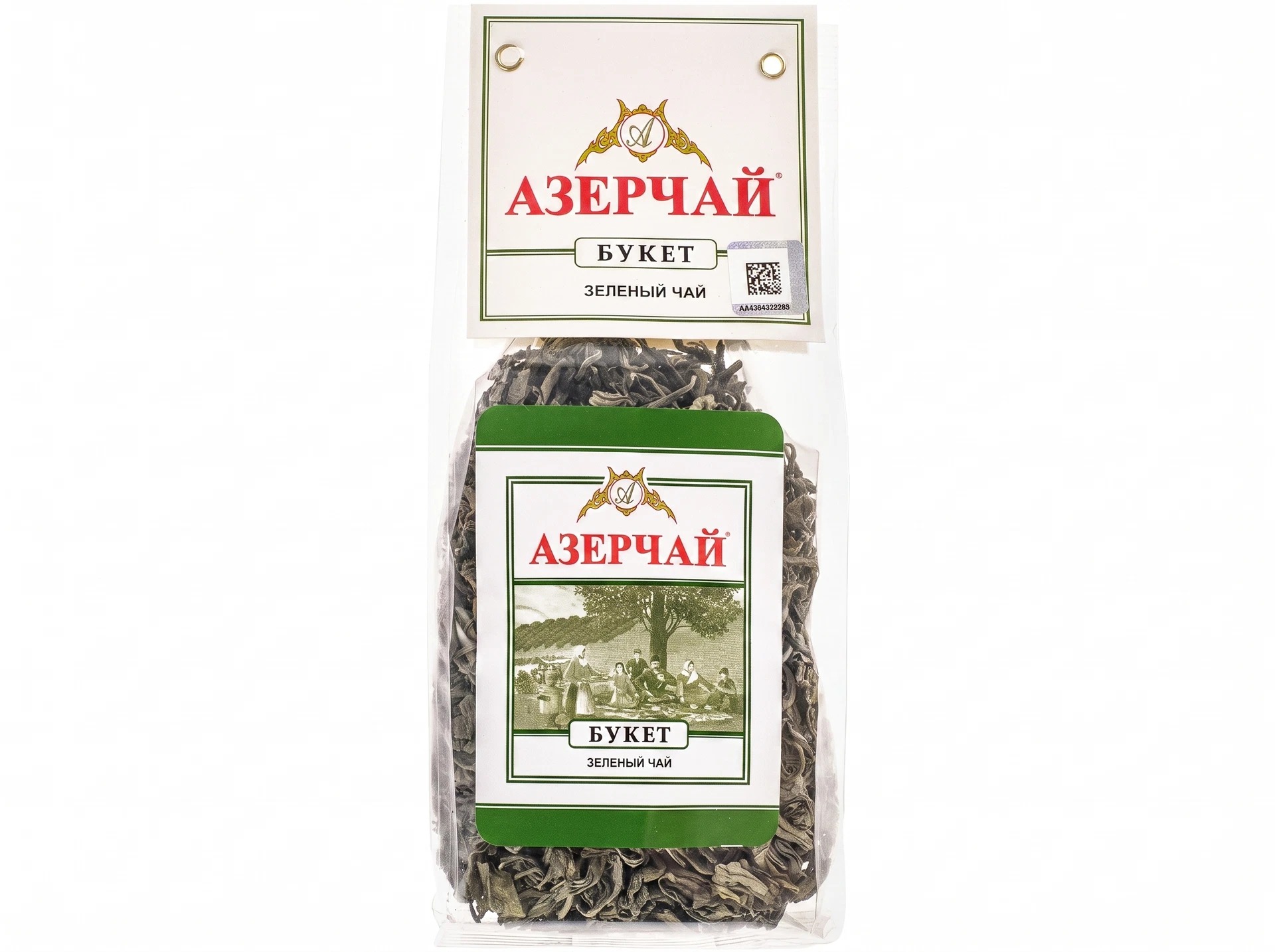 Чай зелёный Азерчай «Букет» листовой, 100 г