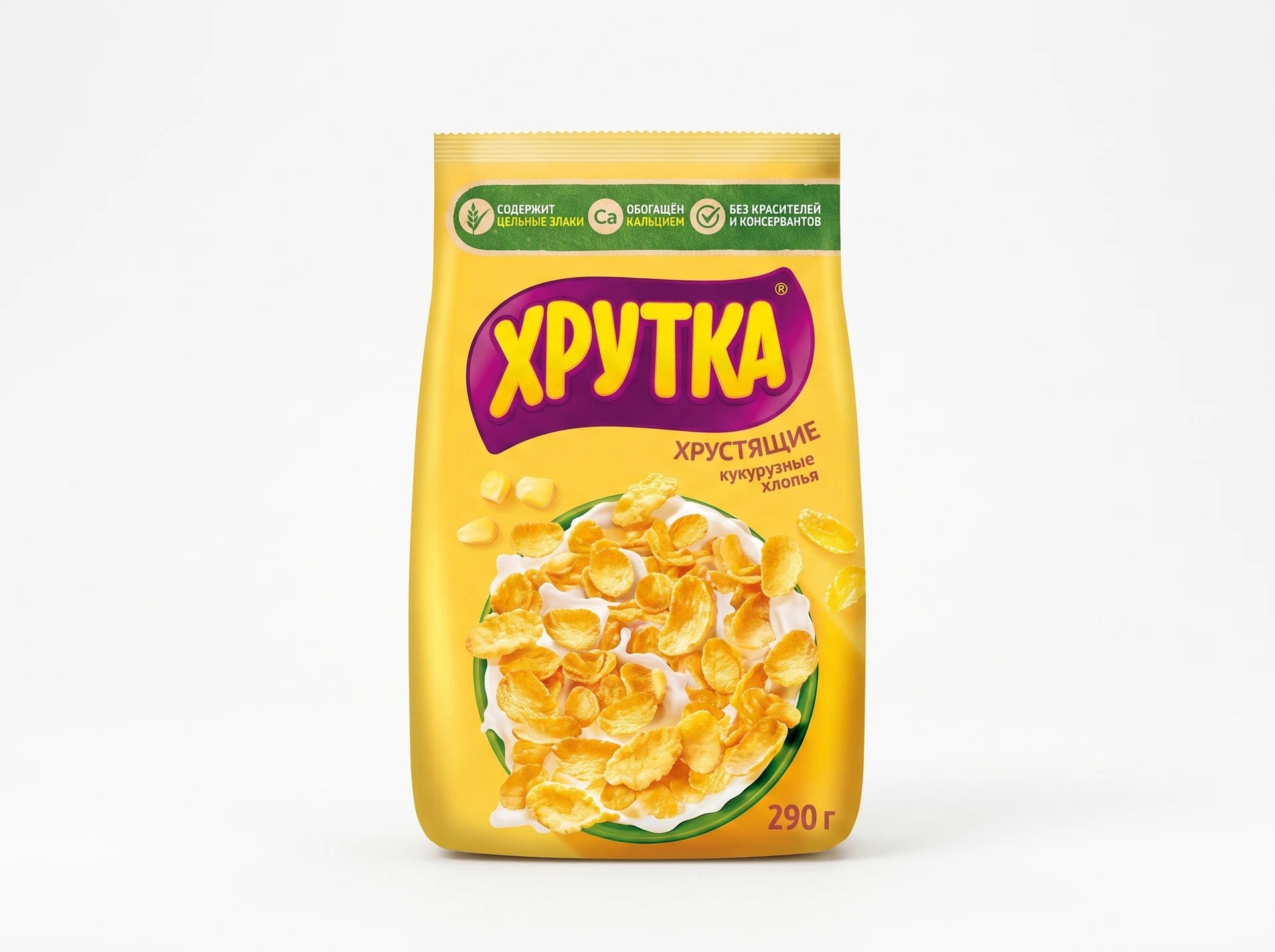 Хлопья кукурузные хрустящие Хрутка, 290 г