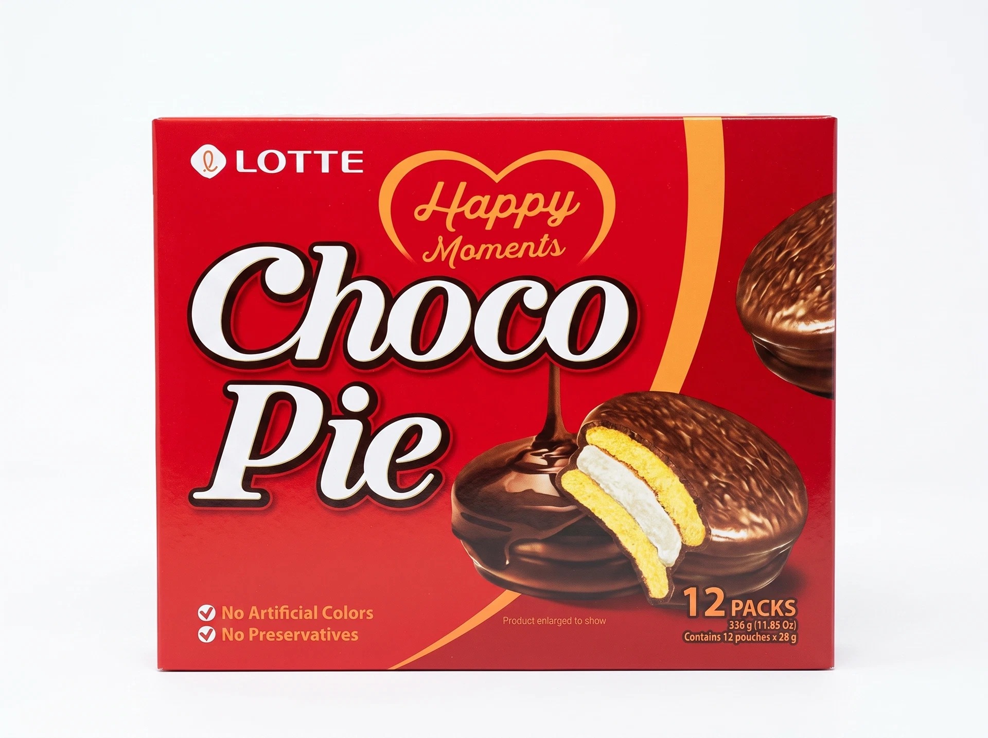 Пирожное Lotte Choco Pie Happy Moments, 12 шт., 336 г