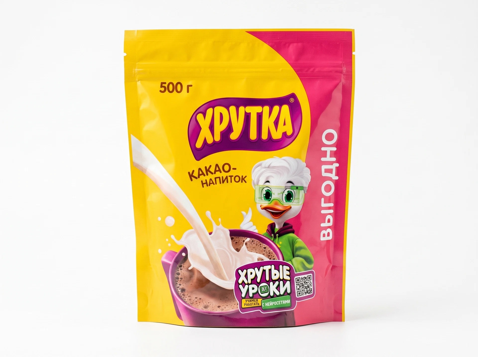 Какао-напиток Хрутка растворимый, пакет 500 г