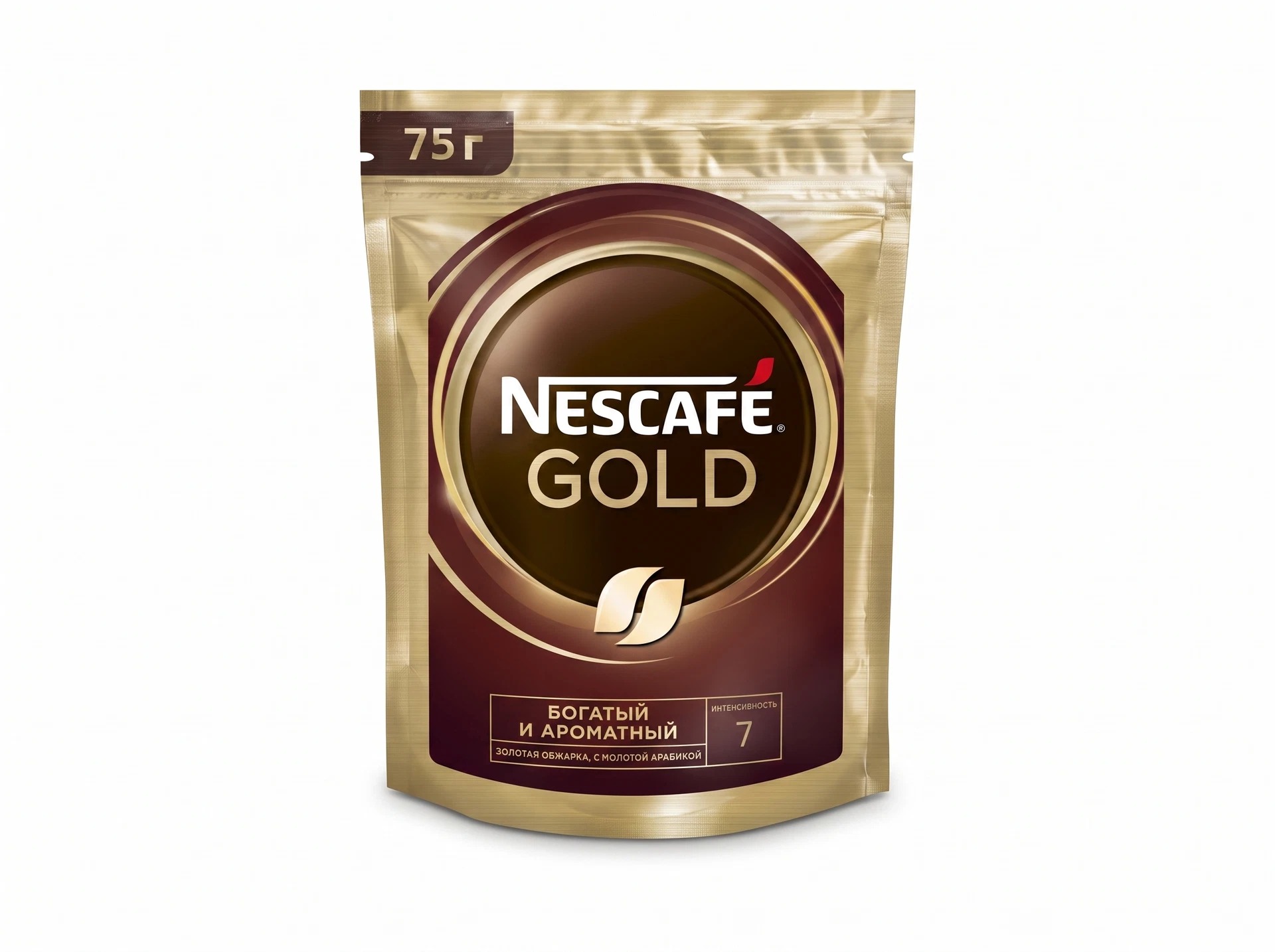 Кофе растворимый Nescafé Gold, 75 г («Доступный формат»)