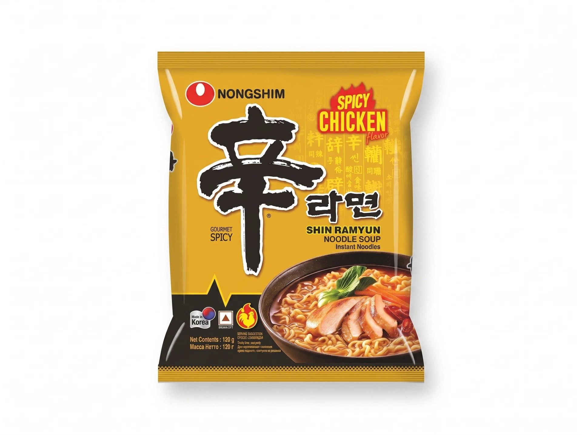 Лапша Nongshim Shin Ramyun острая, 120 г