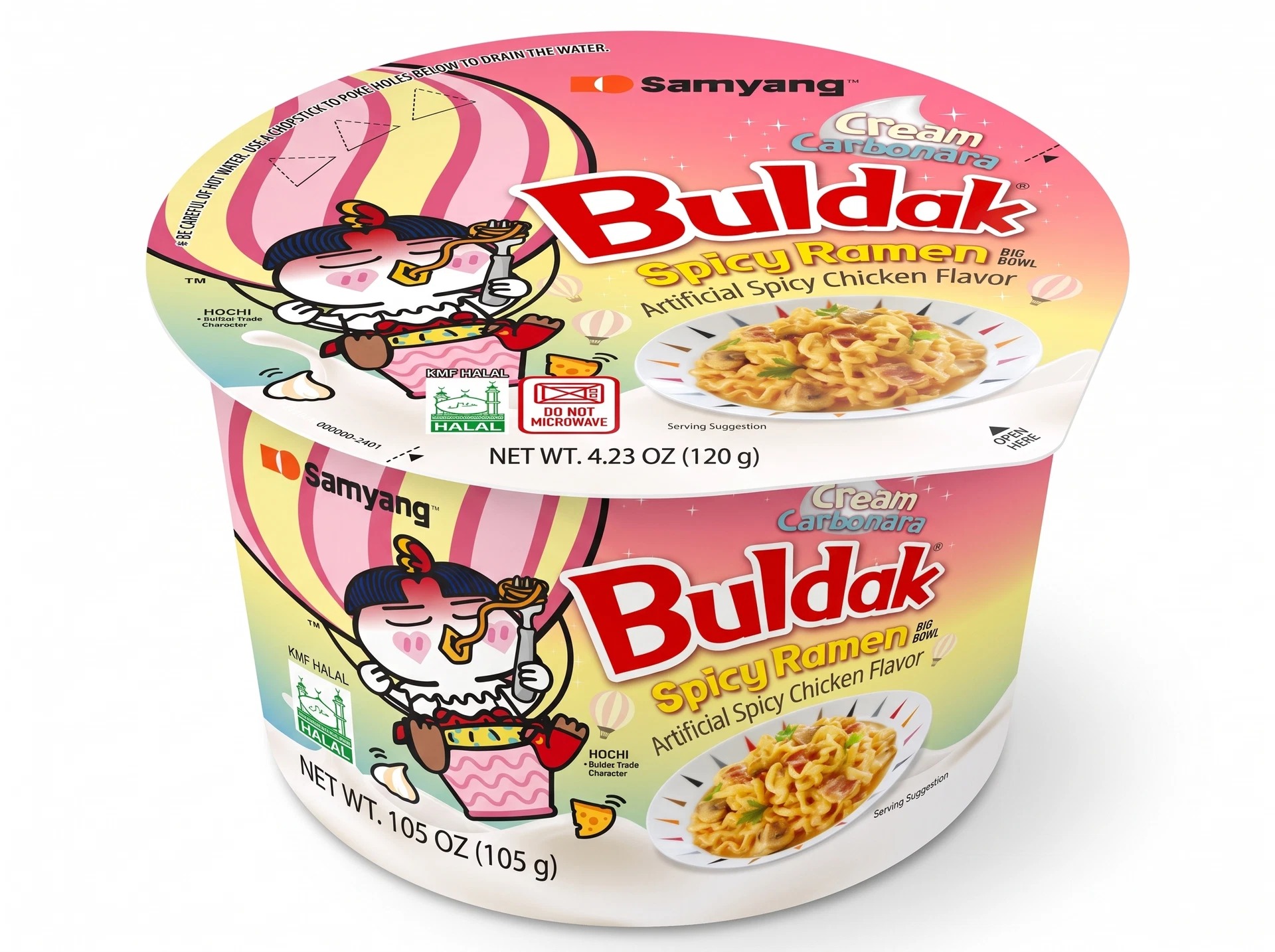Лапша Samyang Buldak Cream Carbonara, большая чашка 105 г