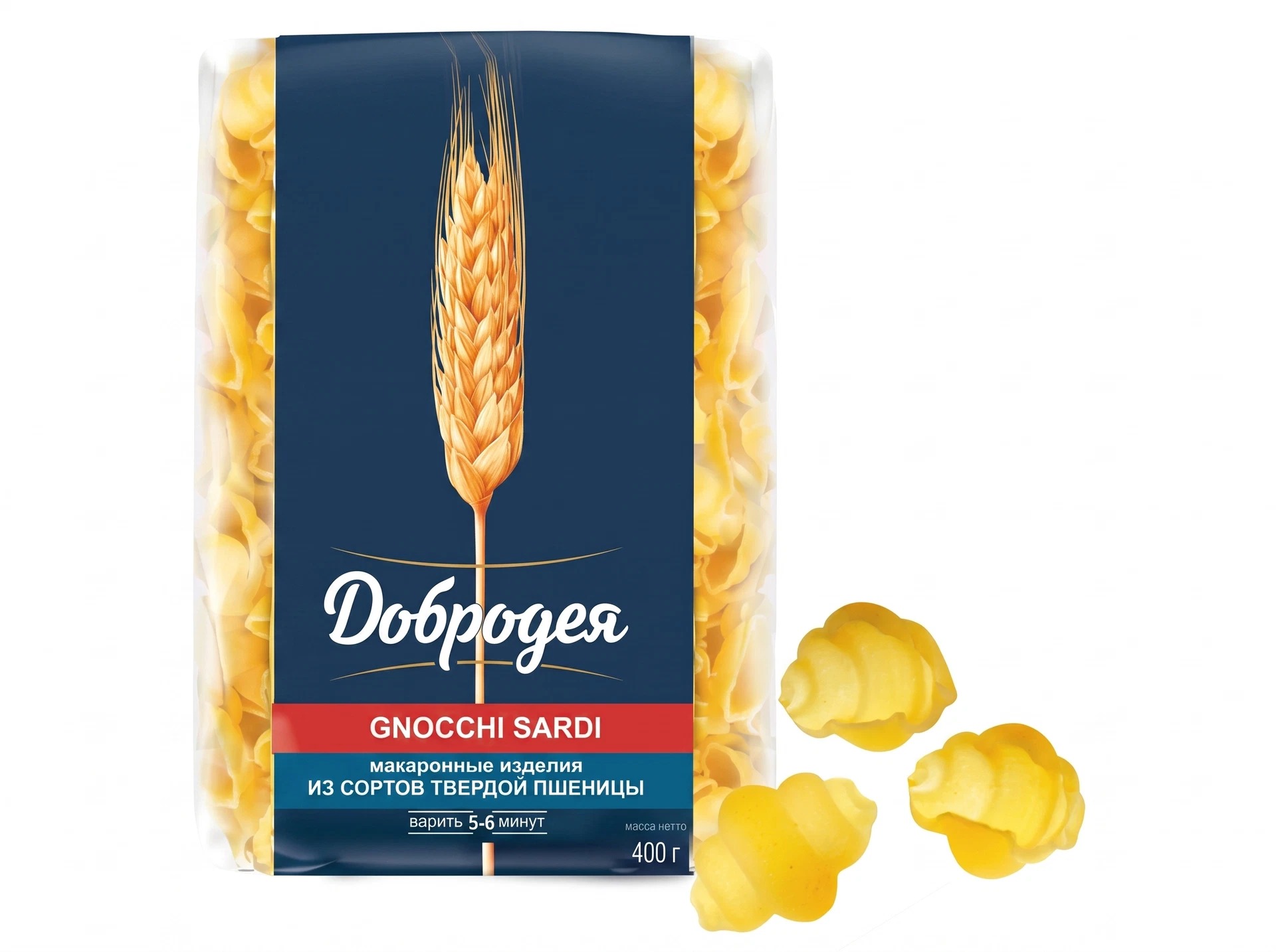 Макароны Добродея Gnocchi Sardi, 400 г