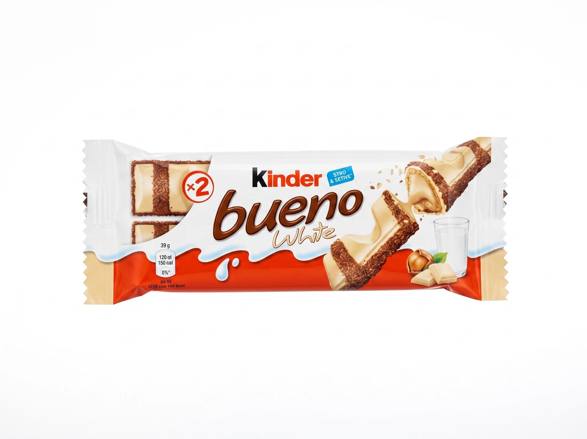 Батончик Kinder Bueno White белый шоколад, 39 г