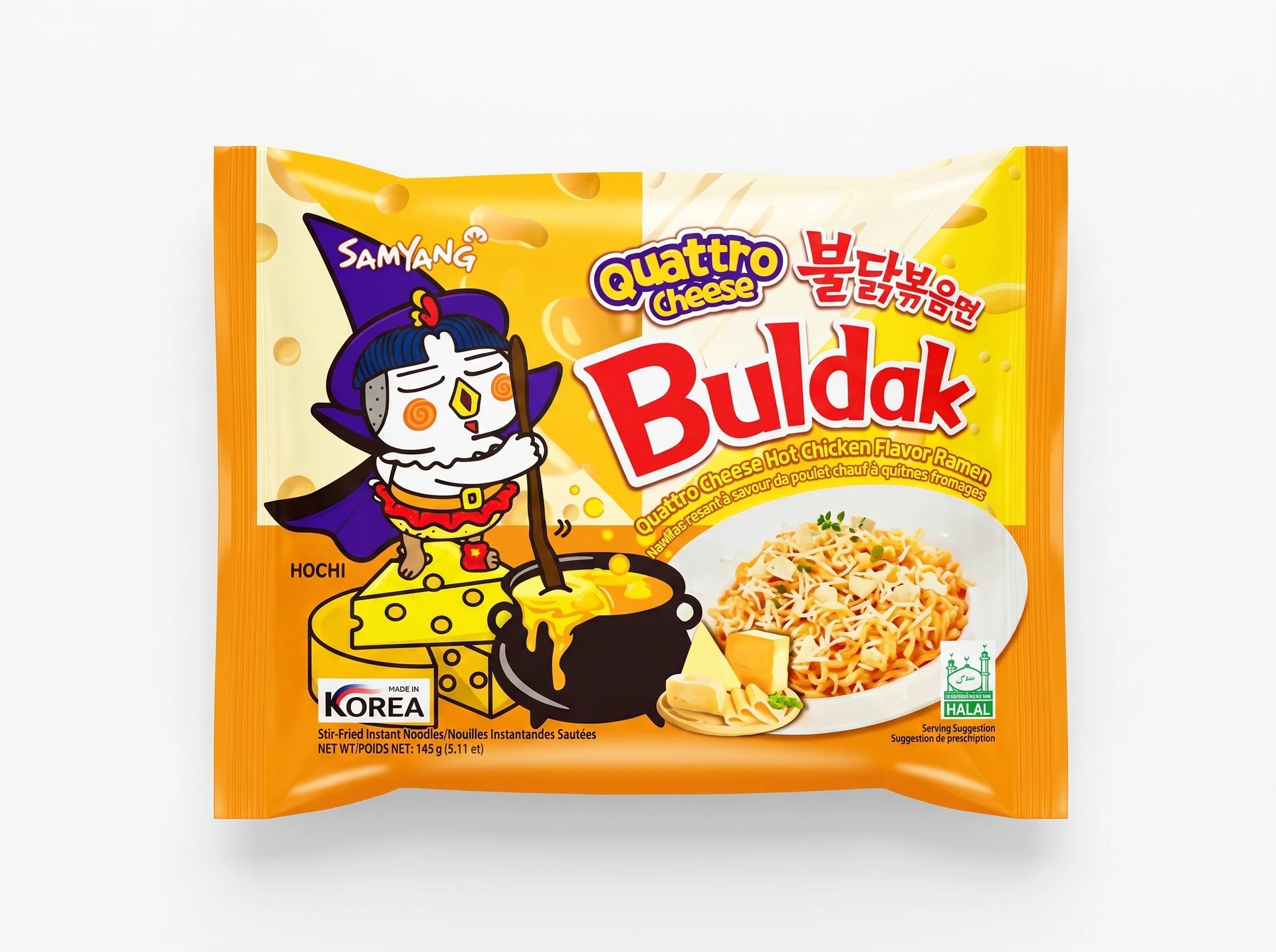 Лапша Samyang Buldak Quattro Cheese, 145 г