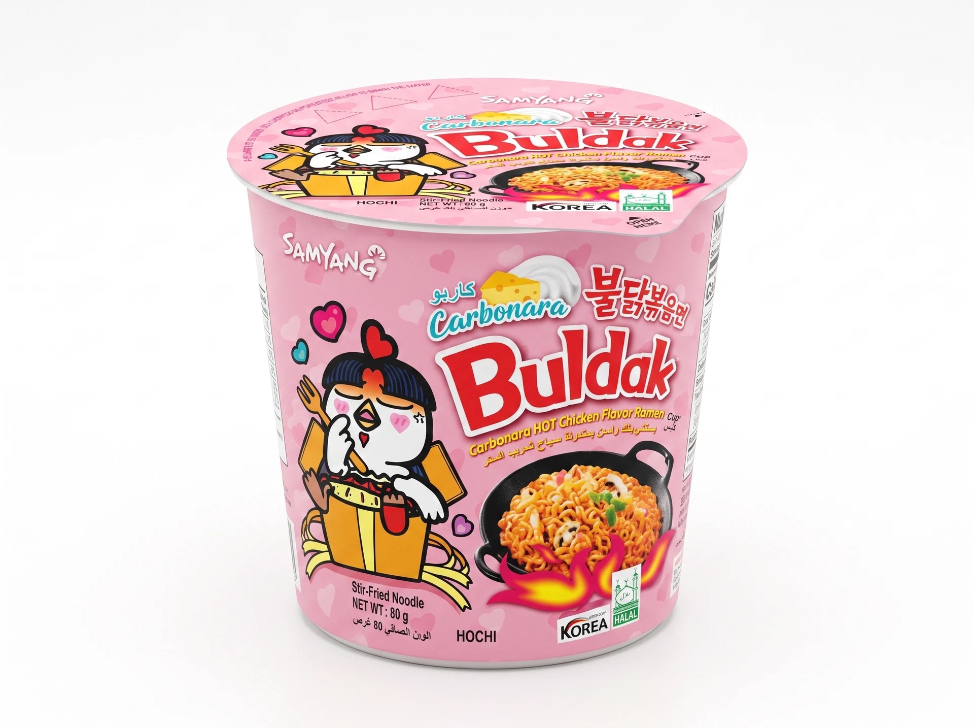 Лапша Samyang Buldak Carbonara острая, стакан 80 г