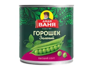 Зеленый горошек Дядя Ваня 400г Высший сорт ж/б